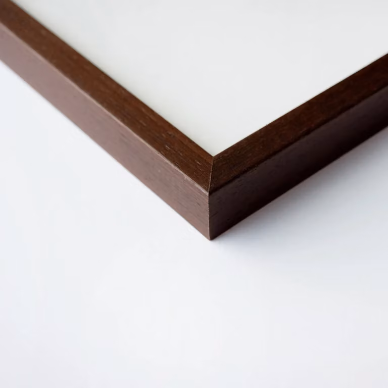 Nielsen Design Quadrum A3 Wooden Picture Frame with Protective Glass Front in Dark Brown