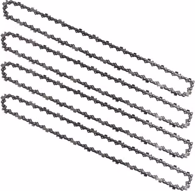 SPETLEK 12 Inch 3/8" LP Chainsaw Saw Chain Parts, 45DL, 0.050, 4 Pack, Silver – 1