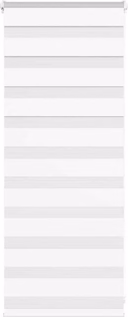 Berkfield Home White Polyester Zebra Blind W/H: 55 x 100 cm