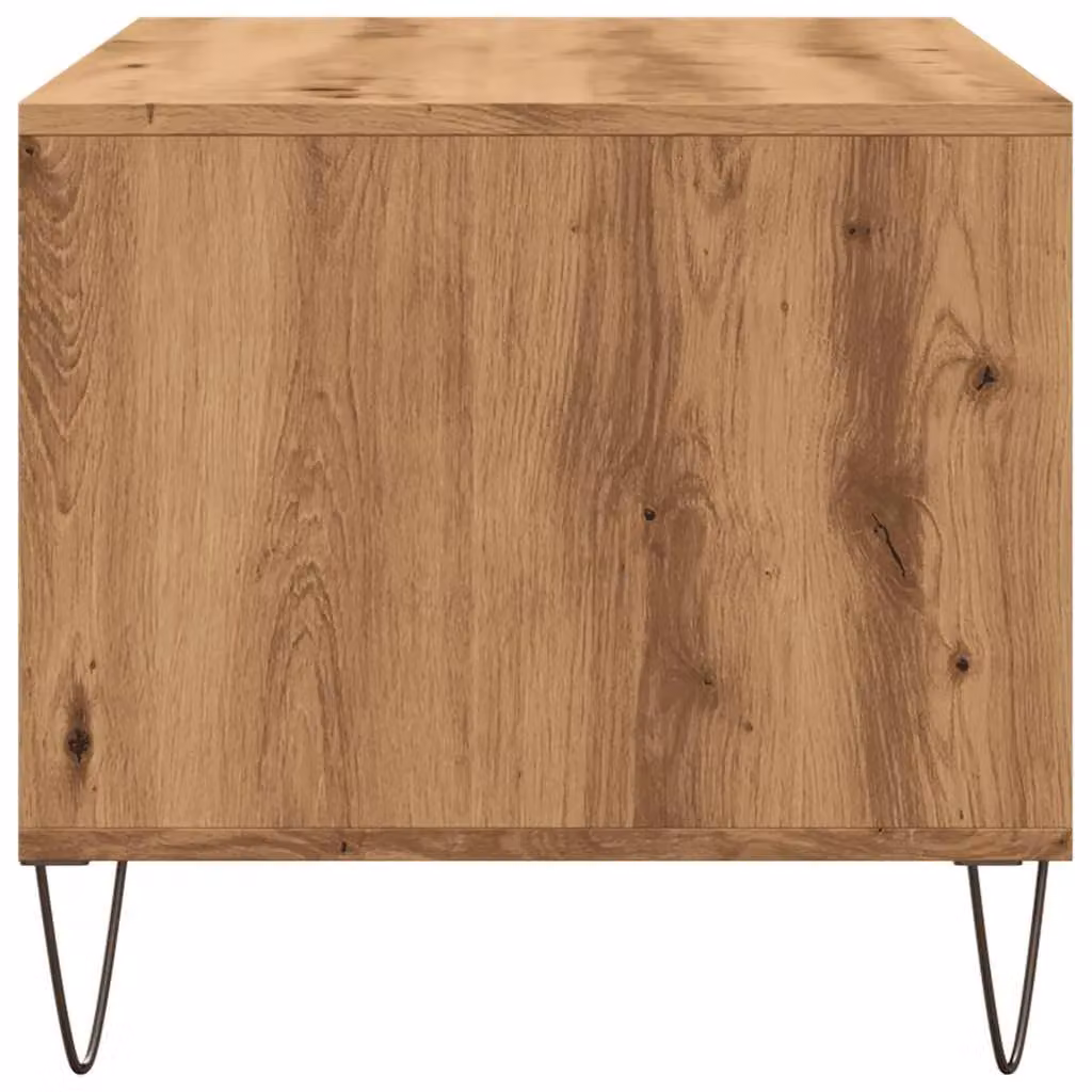 Berkfield Home Artisan Oak Coffee Table in Brown, W/D/H: 90 x 49 x 45 cm – 4