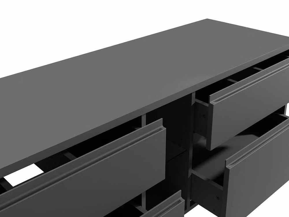 Vente-unique Magdalena II Wall-Mounted Vanity Unit in Grey, W/D/H: 150 x 50 x 46 cm – 3