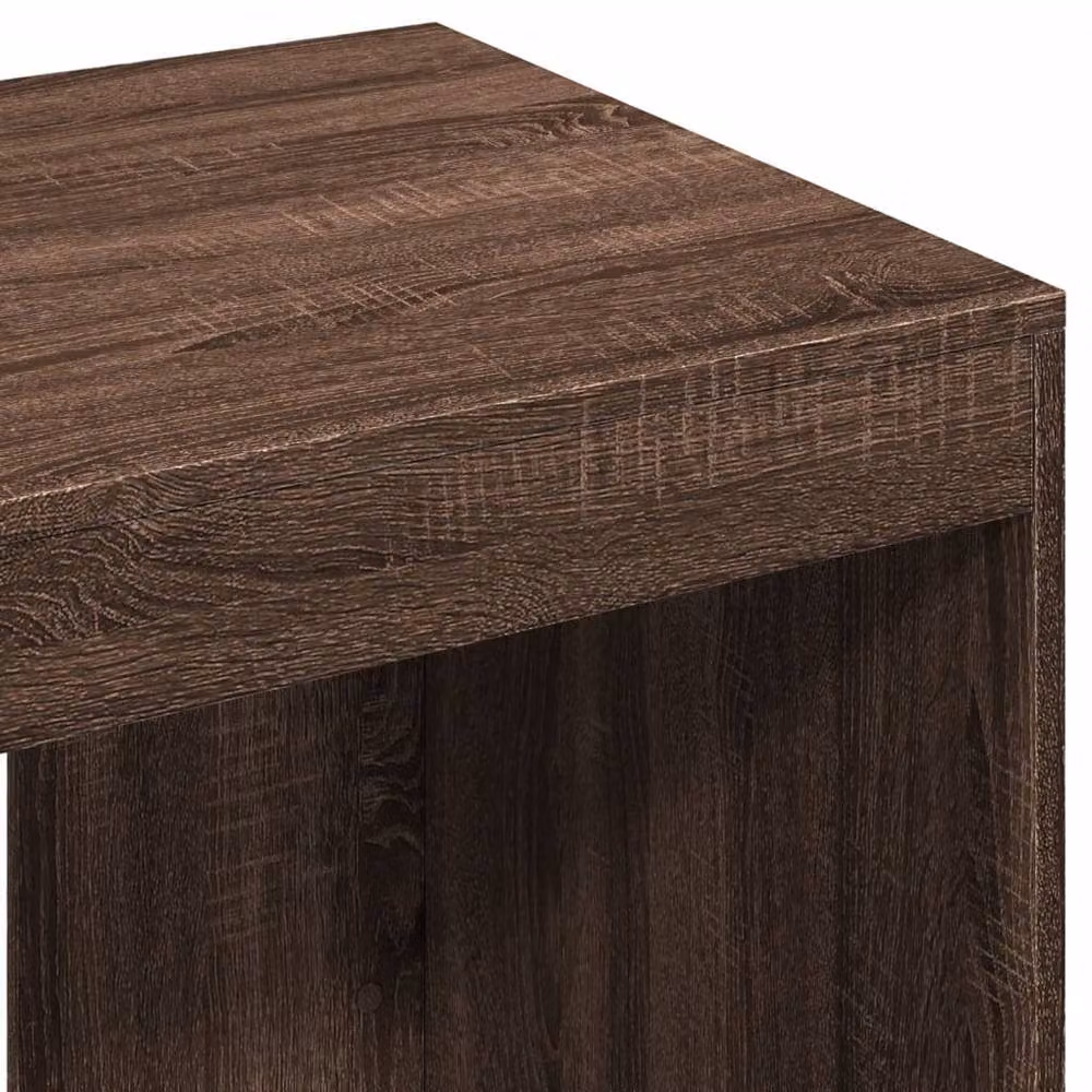 Berkfield Home Office Writing Desk in Brown Oak, W/D/H: 103.5 x 56.5 x 94 cm – 6