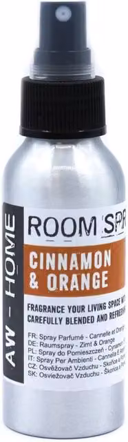 KDMD Cinnamon and Orange Room Spray Refreshing 100ml Home Fragrance in Silver – 1