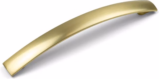 Handle & Home Brushed Gold Bow Cabinet Handles in Zinc