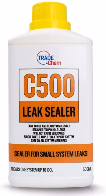 Trade Chemicals C500 Central Heating Leak Sealer, White, 0.5l