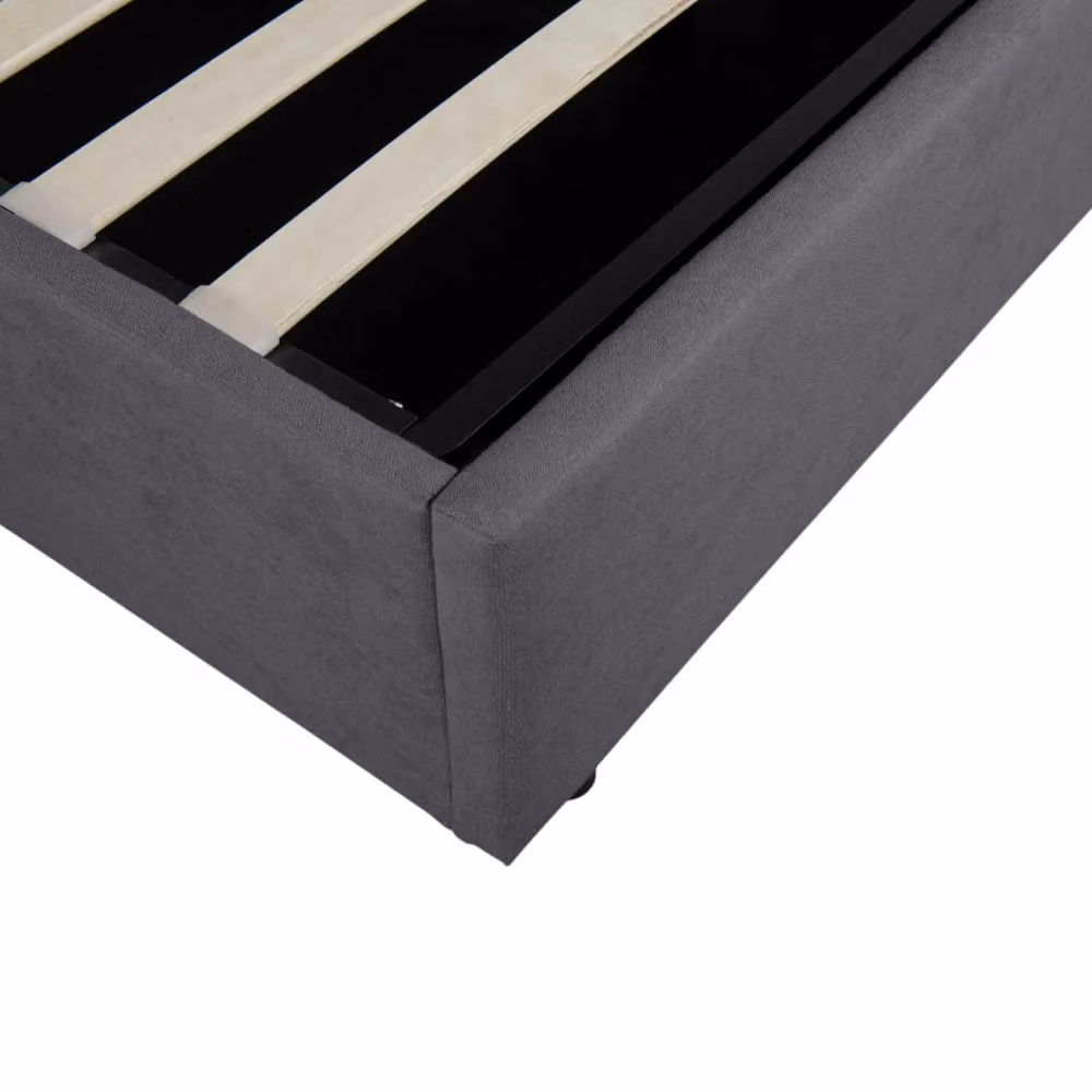 OAT Home Delamere Modern Upholstered Ottoman Storage Bed Frame, Anthracite Grey, W/D/H: 180 x 200 x 158 cm – 6