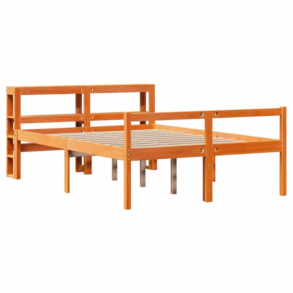 Berkfield Home Super King Bed Frame with Headboard in Smoked Oak Brown, W/D/H: 180 x 200 cm – 3