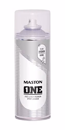 Maston Clear Varnish High Gloss Spray Paint for Wood, 400 ml