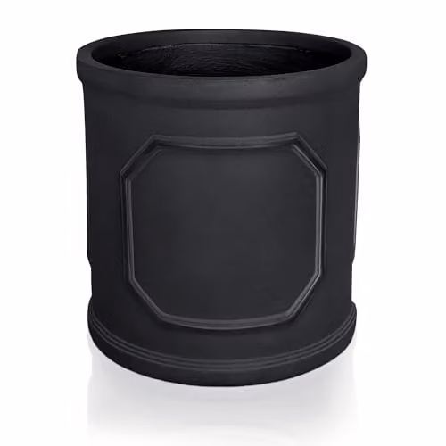 IDEALIST Large Stone Effect Plant Pot, 45 cm, 57 l, Grey or Black – 2
