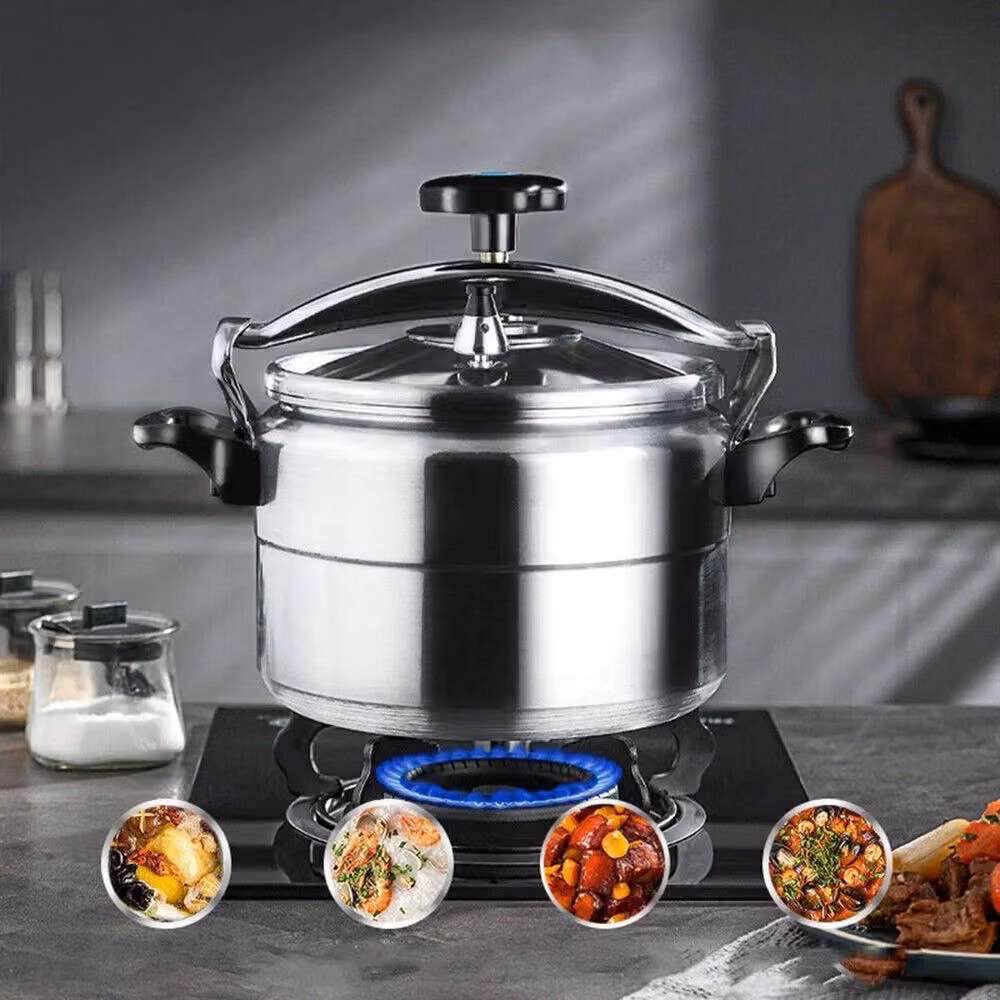 SPETLEK 11 Litre Dual Handle Aluminium Pressure Cooker in Silver – 2