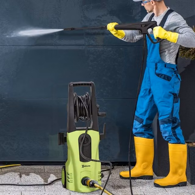 Outsunny Green Portable Power Washer Jet Wash Cleaner