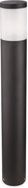 Netlighting Beta 1 Modern Outdoor Bollard Light in Black with E27 Socket and IP54 Rating