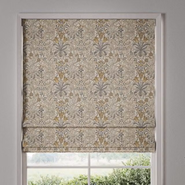 William Morris Woodland Weeds Made To Measure Blackout Roman Blind in Barley Multicolour