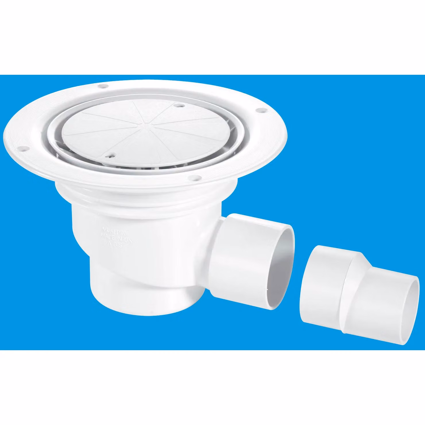 McAlpine TSG1-WH 75mm White Plastic Water Seal Gully with Horizontal Outlet – 2