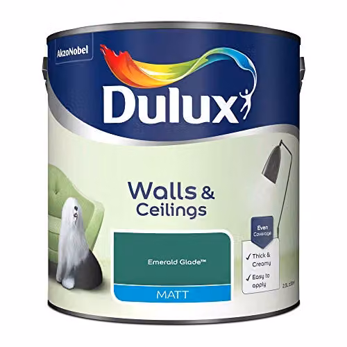 Dulux Matt Emulsion Paint, Green, 2.5 l – 2