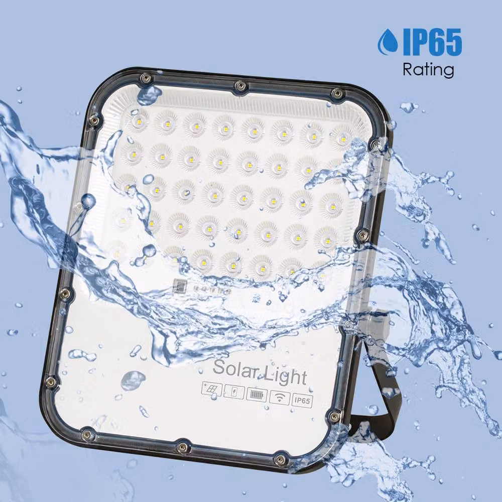 ENER-J 150W White LED Solar Floodlight with 15W Solar Panel and Remote Control – 3