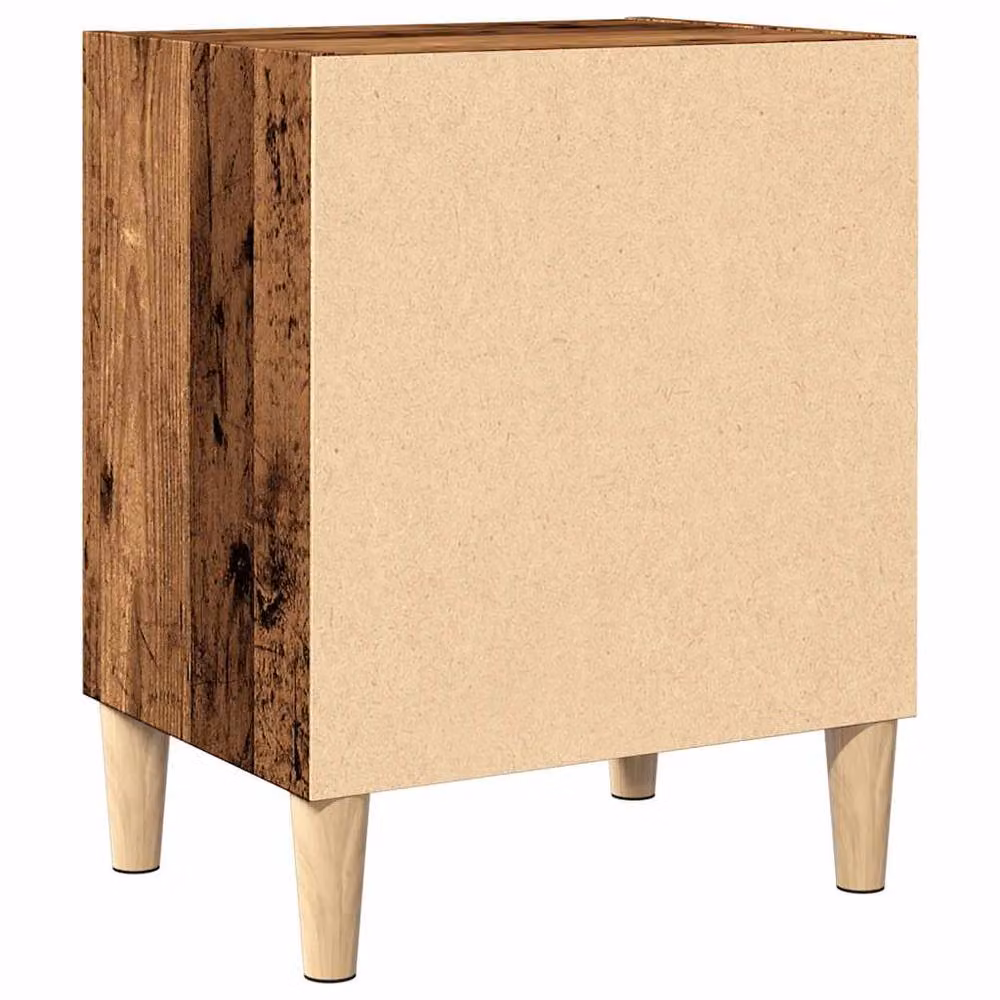 Berkfield Home Bedside Cabinet in Brown Old Wood, W/D/H: 40 x 30 x 50 cm – 4