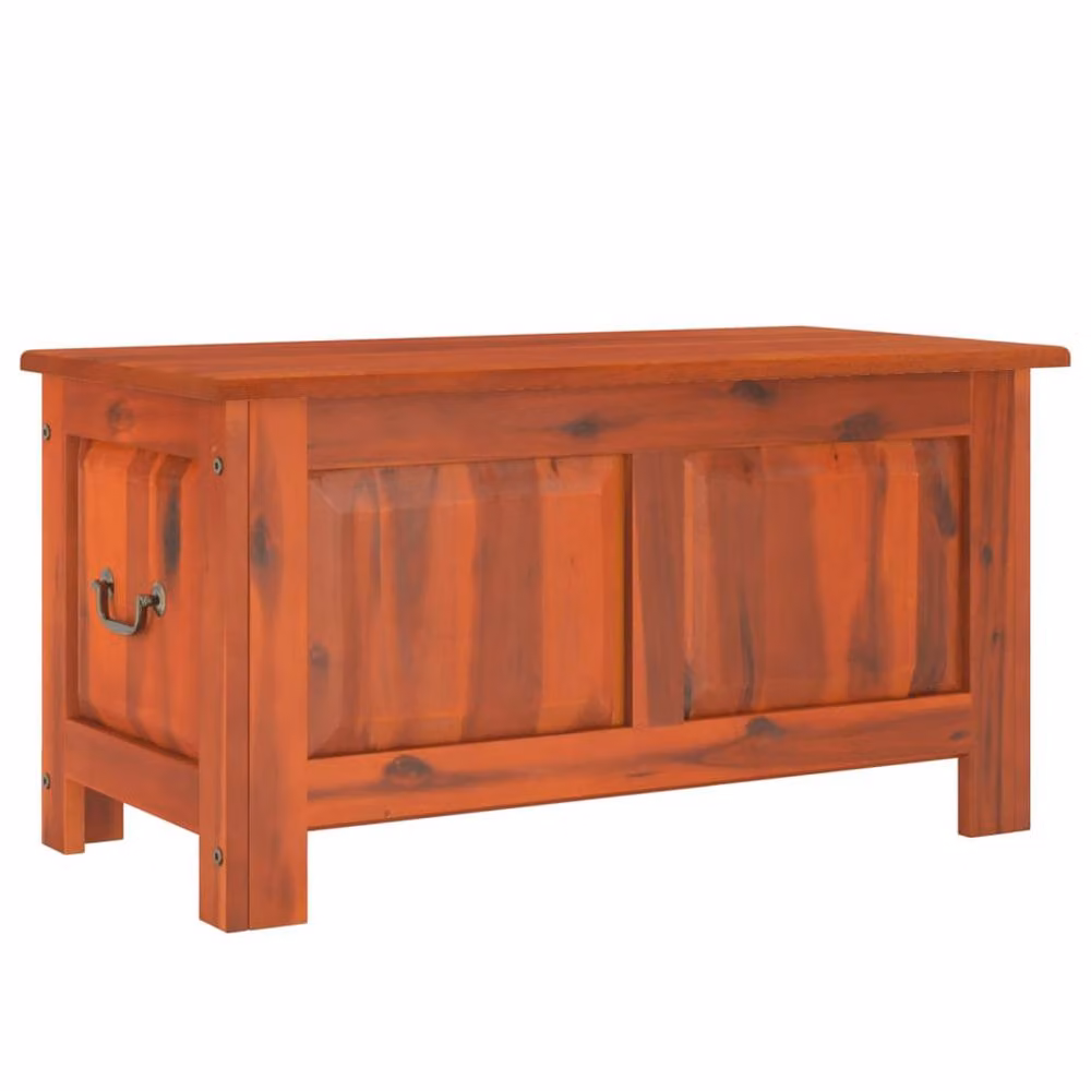 Berkfield Home Brown Acacia Wood Storage Chest with Lid – 2