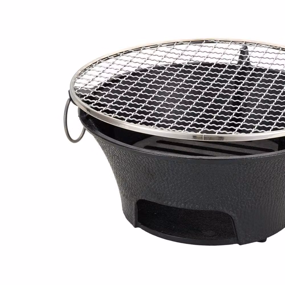 EONLION Portable Steel Tabletop Hibachi Charcoal BBQ Grill, Black, Width: 100 cm – 3