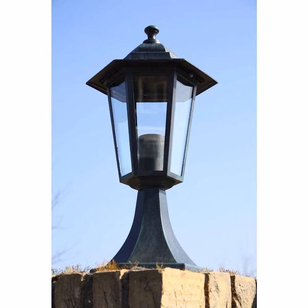 Berkfield Garden Lantern Set of 2 in Green and Black Aluminium – 4