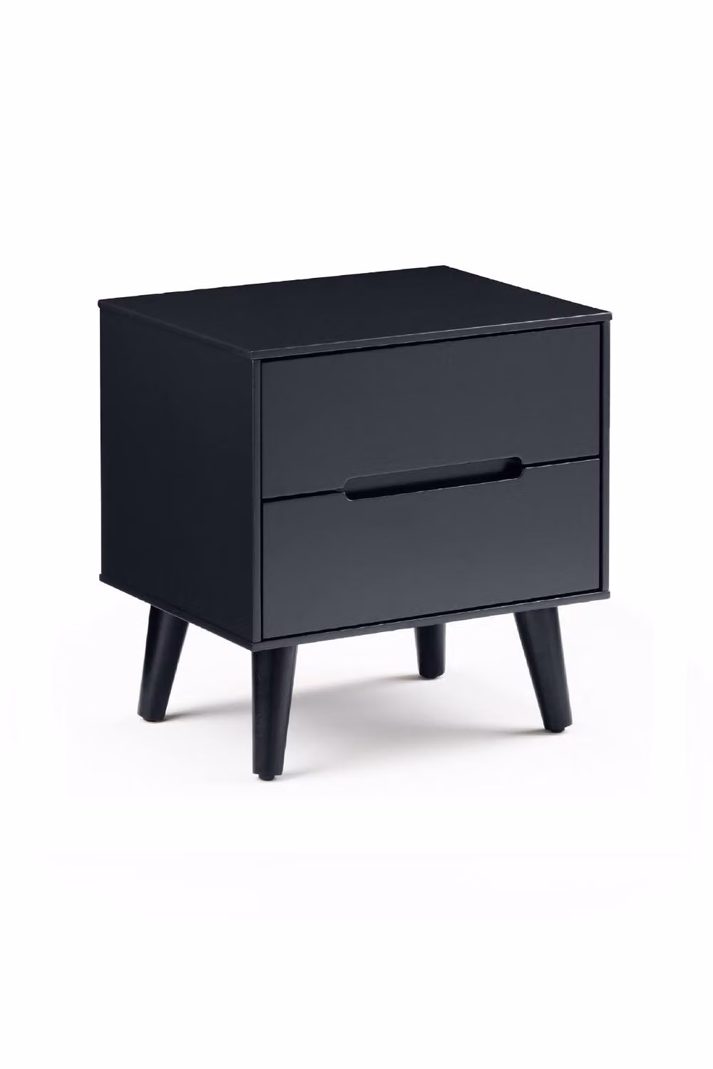 Julian Bowen Alicia Two Drawer Bedside Table in Anthracite or Black – 3