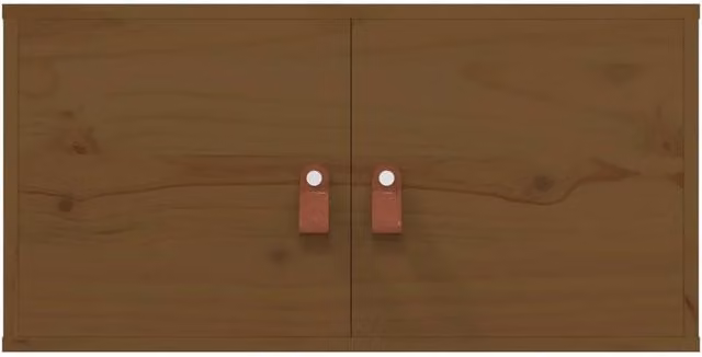Berkfield Home Wall Cabinet in Honey Brown, Solid Pine Wood, W/D/H: 60 x 30 x 30 cm