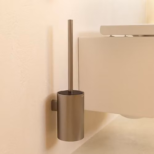 COSMIC Architect SP Wall Mounted Stainless Steel Toilet Brush in Silver Matt