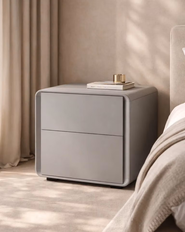 Kota Bedside Table in Grey