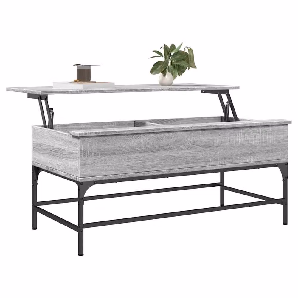 Berkfield Home Grey Sonoma Coffee Table with Lift Mechanism, W/D/H: 100 x 50 x 45 cm – 3