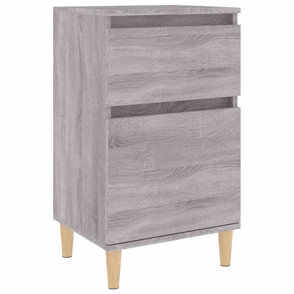 Berkfield Home Grey Sonoma Bedside Cabinet W: 40 cm, D: 35 cm, H: 70 cm – 2