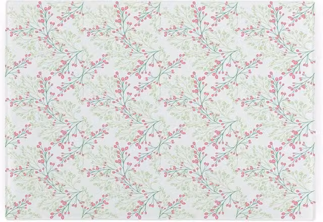 Purely Home Pink Floral Rectangular Glass Worktop Saver and Small Chopping Board