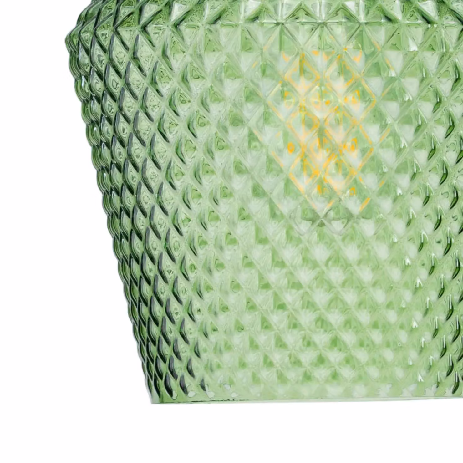 First Choice Lighting Porter Green Textured Glass Easy Fit Pendant Shade – 2
