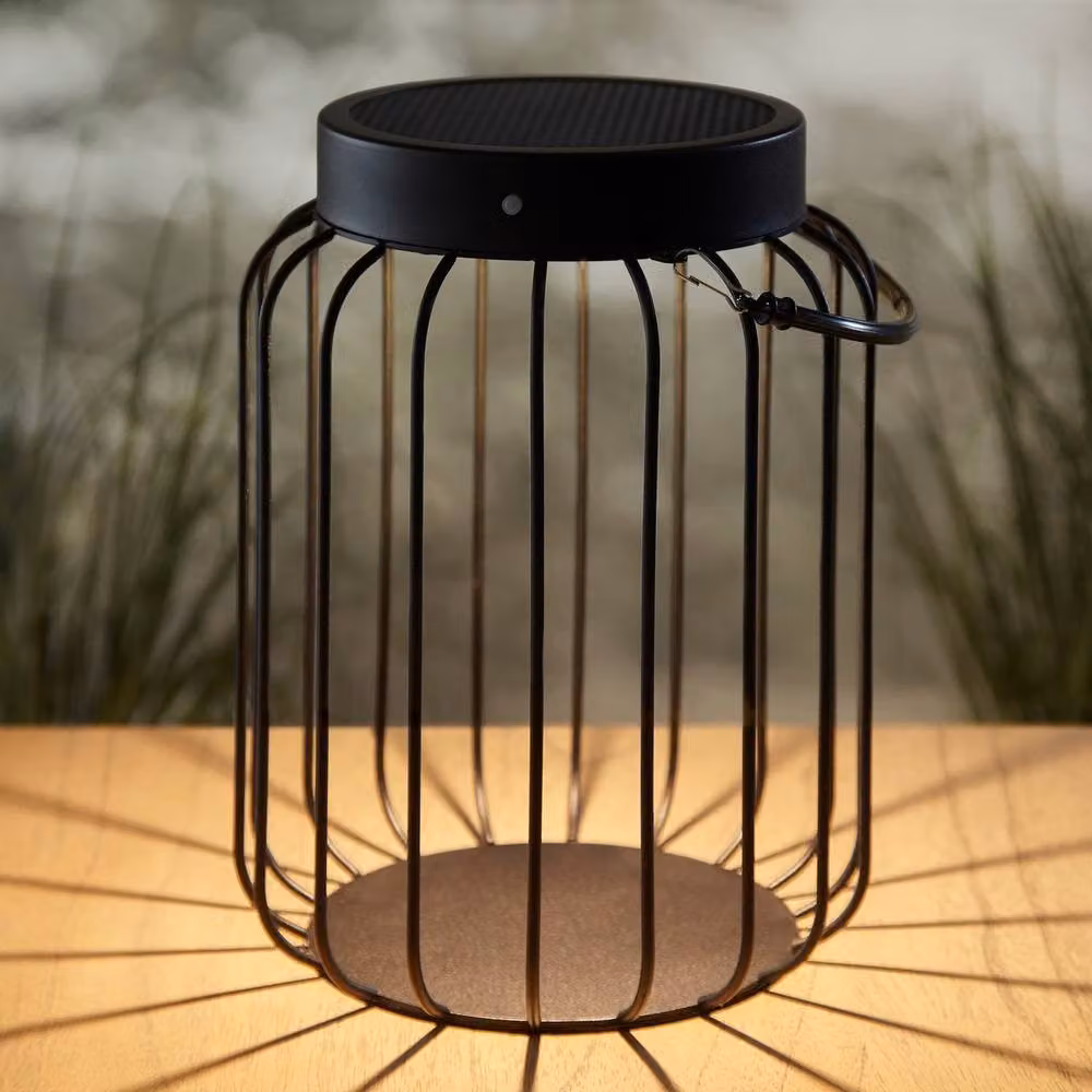 Netlighting Tropic Integrated LED Solar Table Lamp in Matt Black with Clear Glass, IP44 Rated – 2
