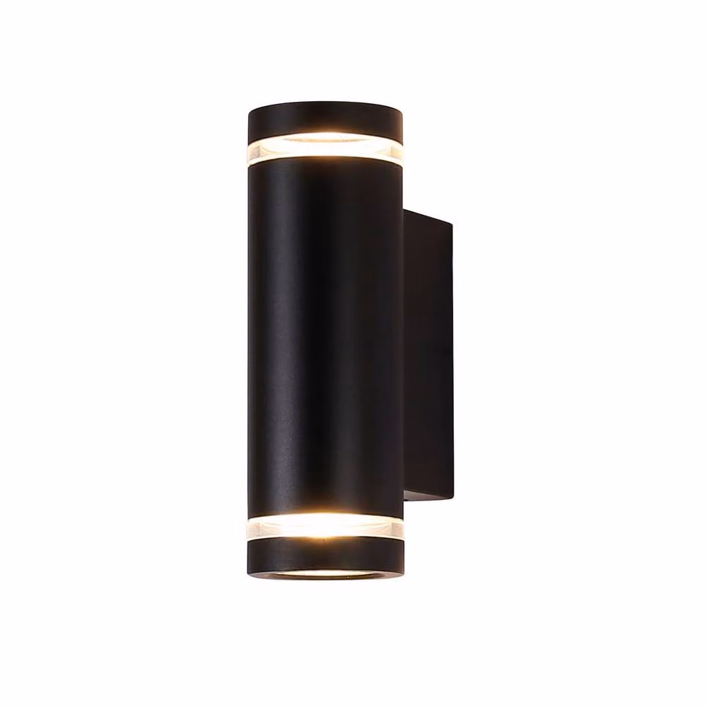 Netlighting Fondo GU10 Up and Down Outdoor Wall Lamp, Black, IP54 – 2