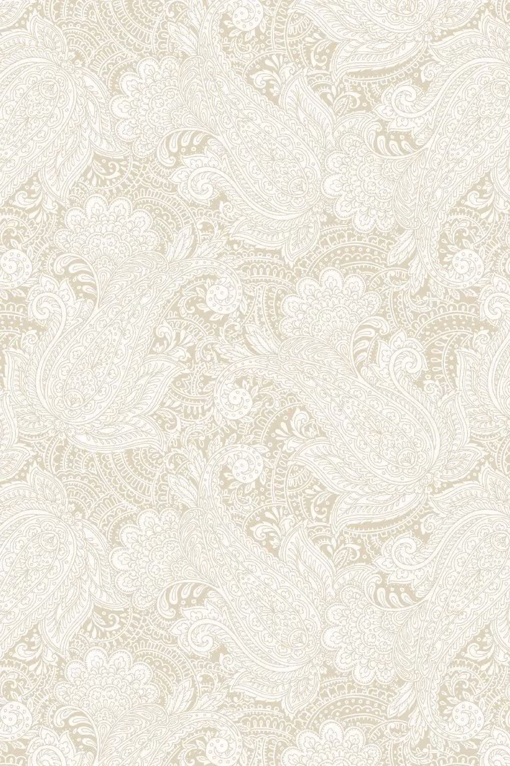 Hoopla Walls Paisley Matt Wallpaper in Natural Beige and Sand – 2