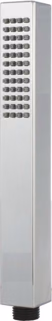 Nes Home Chrome Square Single Mode ABS Handset in Silver – 1