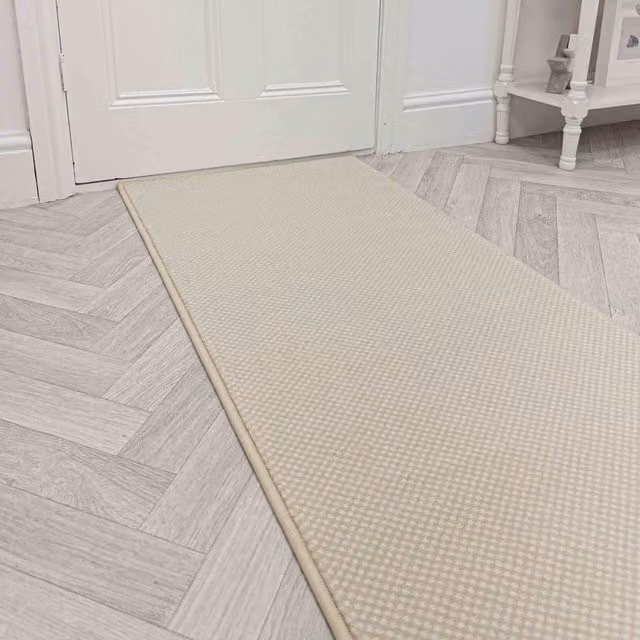 runrug Hazy Hallway Carpet Runner Rug in Beige, W/D/H: 60 x 360 cm – 1