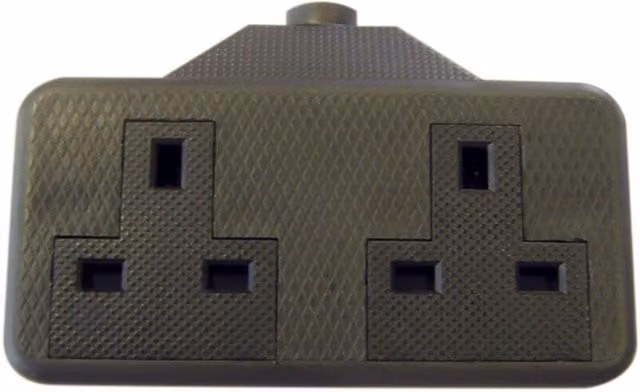 Dencon Trailing Socket in Black and Multicolour