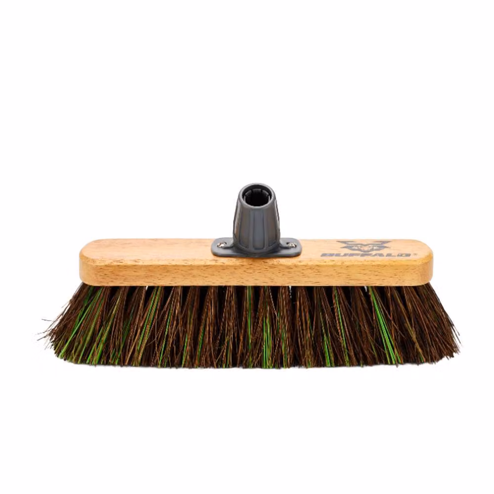 Buffalo 12 inch Stiff Bassine Mix Sweeper Broom Head, Multicolour, Width: 30.48 cm – 2