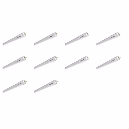 SYLVANIA Toledo Superia T8 UNI LED Tube Light, Pack of 10, 6500K Daylight, 3600 Lumens, G13 Base