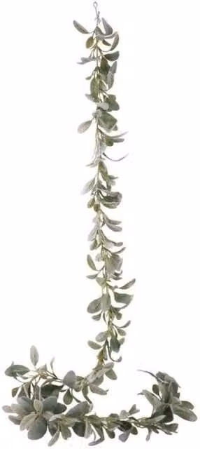 KDMD Green Lambs Ears Paper Foliage Garland, 188 cm