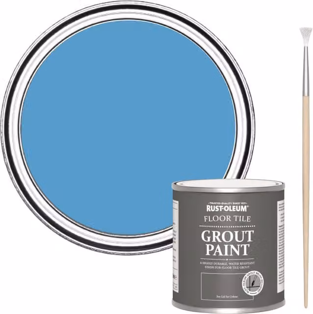 Rust-Oleum Floor Grout Paint in Blue, 250ml