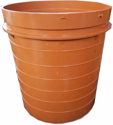 PBSL Group Orange Plastic Drainage Bottle Gully Rising Section 110mm