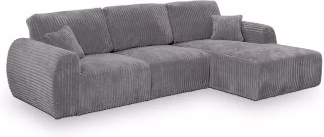 Snug Furniture Birmingham Ltd Sereno Jumbo Cord Right Hand Fullback Sofa in Grey – 1
