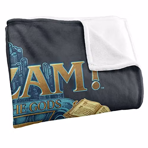 LOGOVISION Shazam Fury of the Gods Super Soft Fleece Throw Blanket in Blue and White, W/D/H: 152 x 127 cm – 2