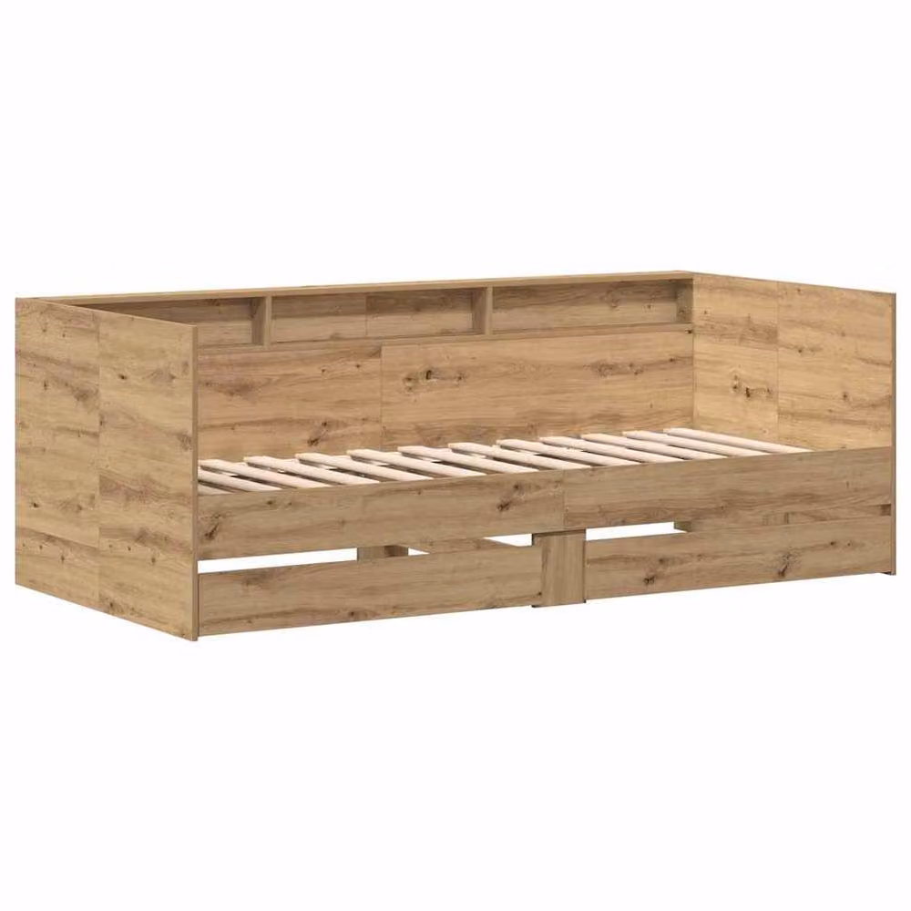 Berkfield Home Artisan Oak Daybed with Drawers in Light Brown, W/D/H: 90 x 200 cm – 2