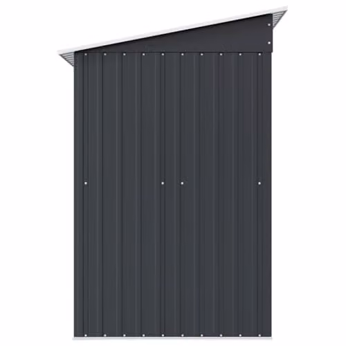 vidaXL Modern Pent Garden Shed in Anthracite Steel, W/D/H: 181 x 124 x 190 cm – 3