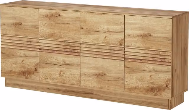 Dorel Toro Sideboard with 4 Doors in Brown Wotan Oak