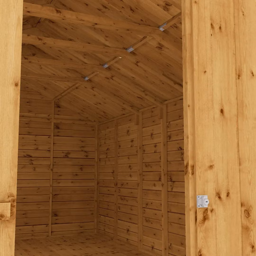 Mercia Premium Shiplap Apex Workshop in Brown, L487 x W322.7 x H252.4 cm – 2