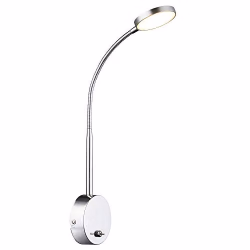 Globo Lighting Pegasi Modern LED Wall Light in Chrome and Silver – 1